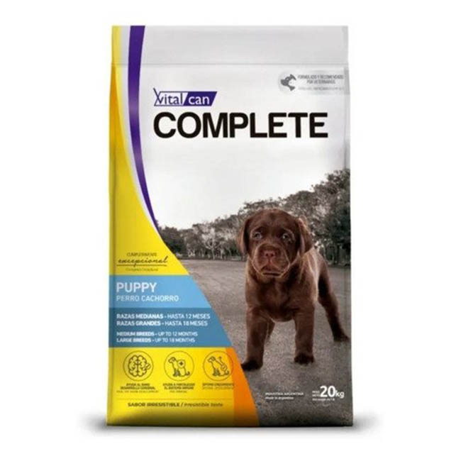 Vitalcan Complete para Perro Cachorro Mediano y Grande