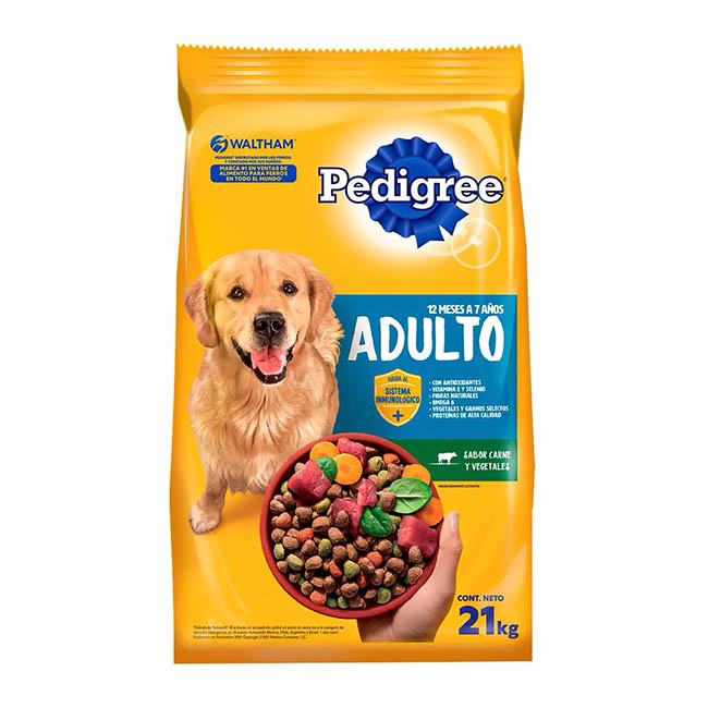 Pedigree Adulto Carne y Vegetales | 21 kg