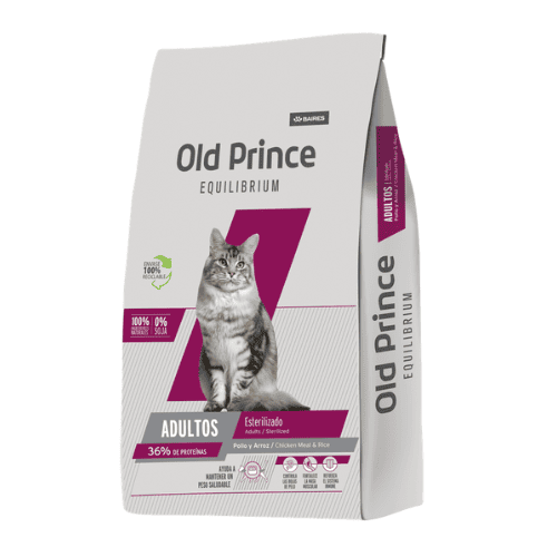 Old Prince Equilibrium Cordero y Arróz para Gato Esterilizado