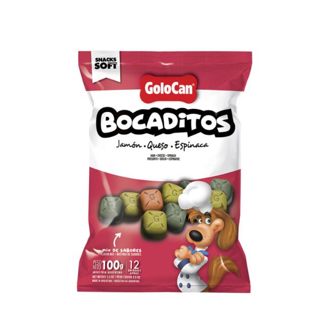 Golocan Bocaditos Finos Jamón, Queso y Espinaca | 100 gr y 500 gr - Imagen 2