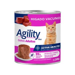 Lata Agility Cat Adulto Higado x 340gr