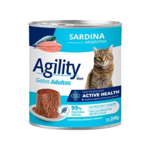 Lata Agility Cat Adulto Sardina x 340gr