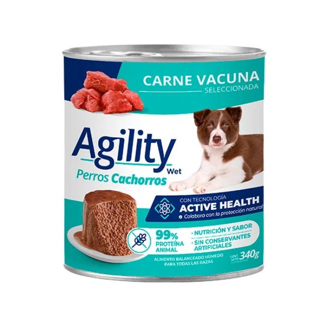 Agility Dog Carne en Lata para Perro Cachorro