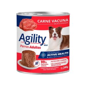 Lata Agility dog Adulto Carne x 340gr