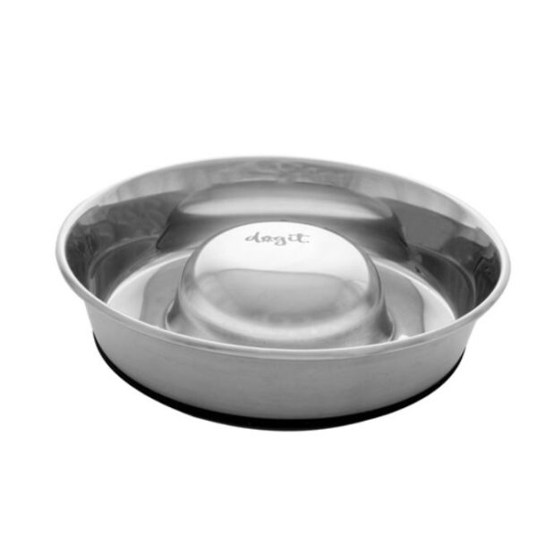 Dogit Comedero Lento de Acero Inoxidable Antideslizante | 900 ml y 1,7 lts - Imagen 2