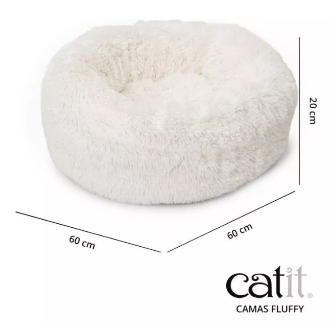 Hagen Moisés Catit Fluffy Bed | Blanco y Gris - Imagen 4