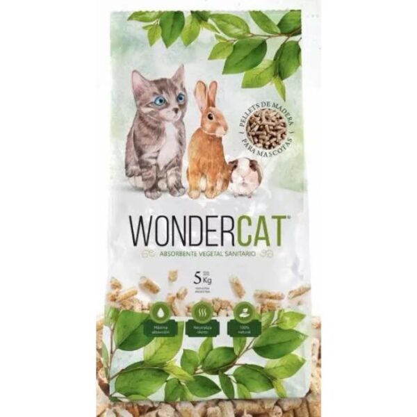 WonderCat Pellets Absorbente Vegetal Sanitario