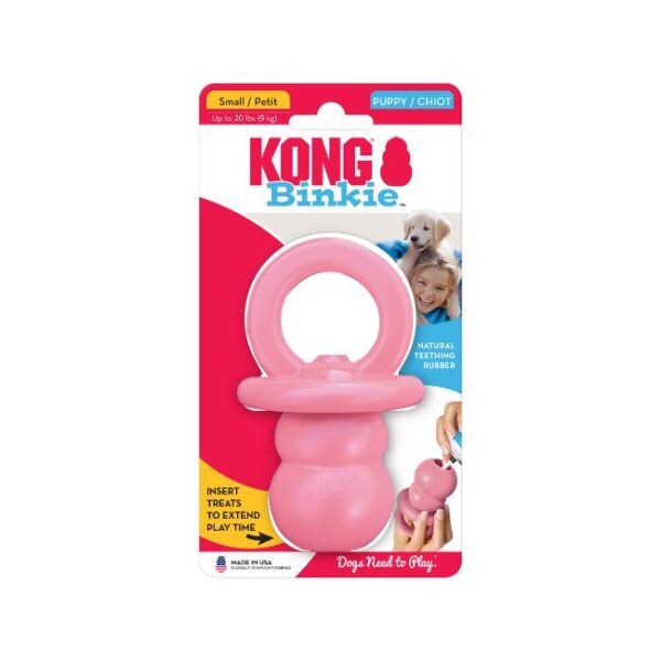 Kong Puppy Binkie Juguete para Snacks para Cachorros | S - Imagen 2