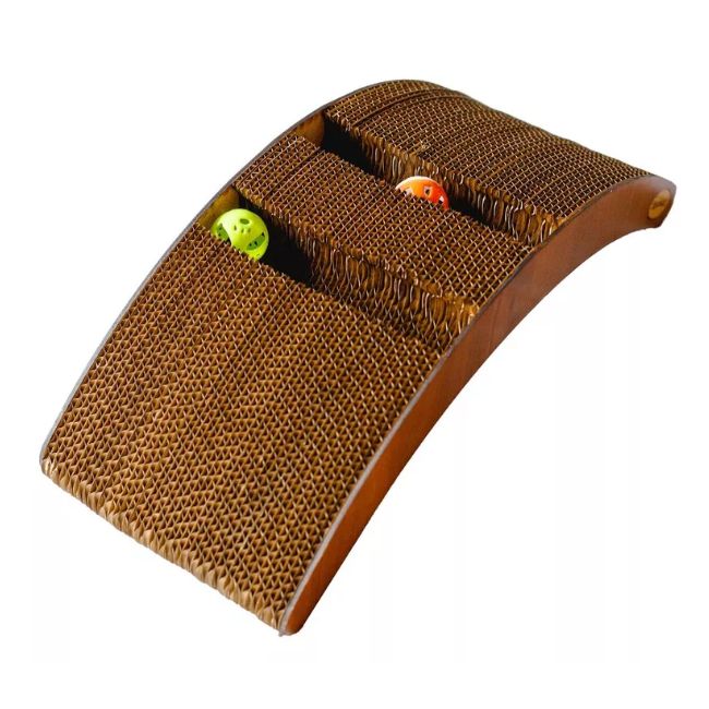 Rascador Rústico Para Gato de Cartón Arco - Imagen 2