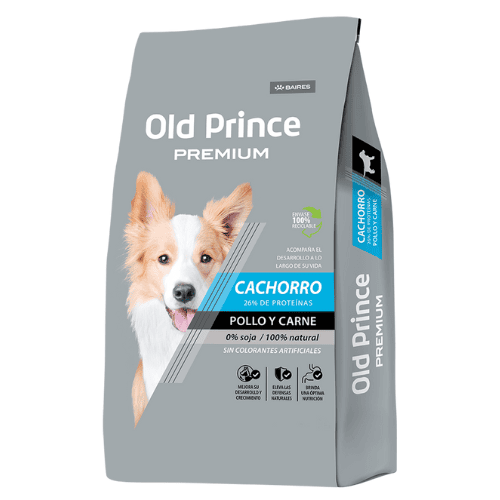 Old Prince Premium Pollo y Carne para Perro Cachorro | 15 kg