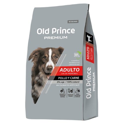 Old Prince Premium Pollo y Carne para Perro Adulto Mediano y Grande | 20 kg