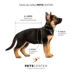 PETS CENTER Tabla de talles