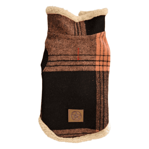 Ropita Camisaco Cuadrillé con Corderito para Perro | Talle 1 - Imagen 4