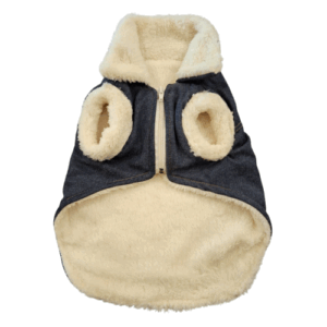 Ropita Chaleco de Jean con Corderito para Perro | Talle 4