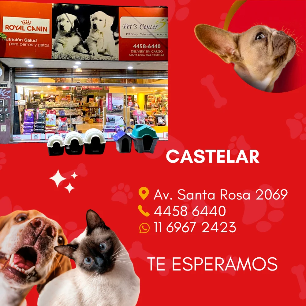 PETS CENTER: Alimento y Accesorios para Mascotas Sucursal Castelar ubicada en Av Santa Rosa 2069