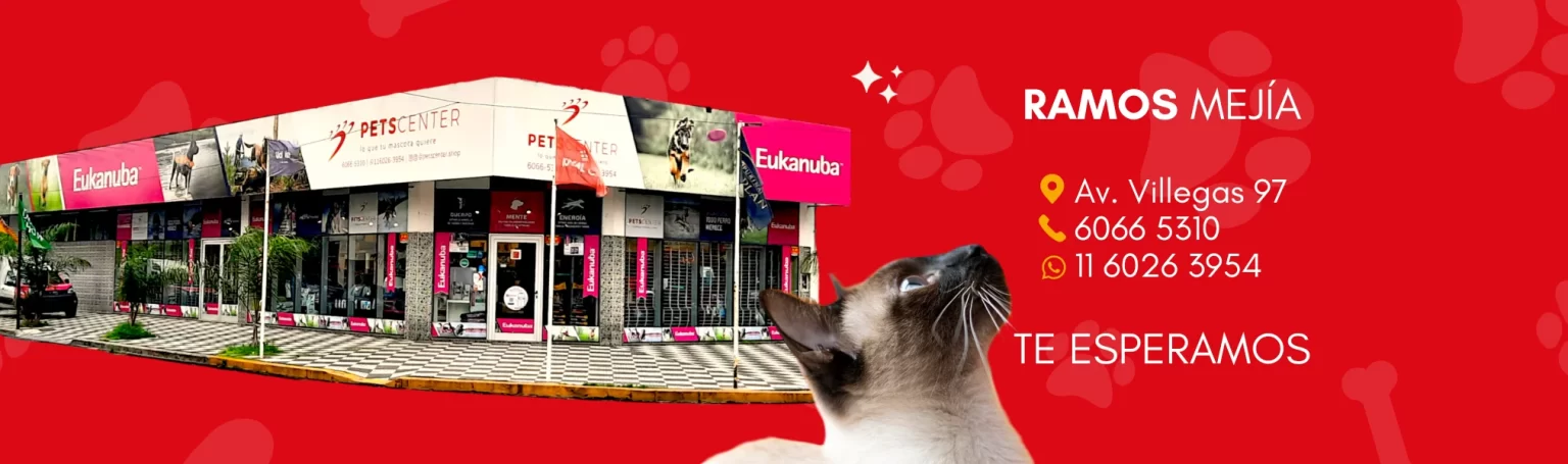 PETS CENTER: Alimento y Accesorios para Mascotas Sucursal Ramos Mejía ubicada en Tomás Justo Villegas 97