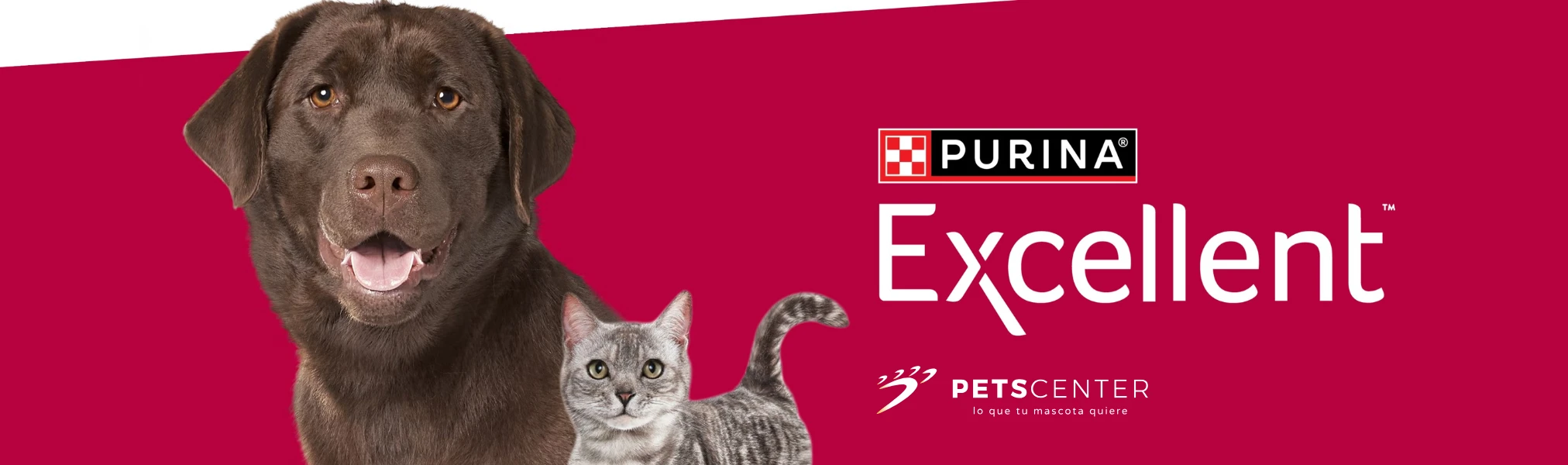 Banner Marca Purina Excellent PETS CENTER
