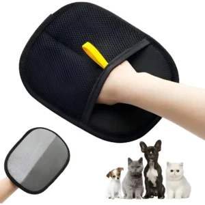 Guante Quita Pelos Y Pelusas para Mascotas, Sillones o Ropa | Negro