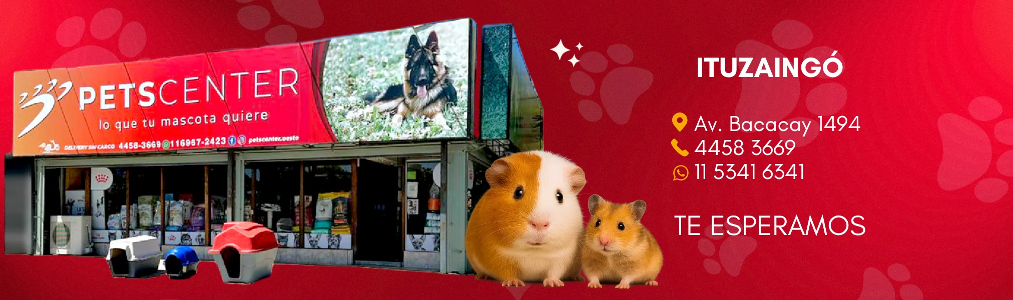 PETS CENTER: Alimento y Accesorios para Mascotas Sucursal Ituzaingó ubicada en Bacacay 1494