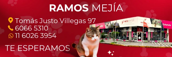 PETS CENTER: Alimento y Accesorios para Mascotas Sucursal Ramos Mejía ubicada en Av. Tomás Justo Villegas 97