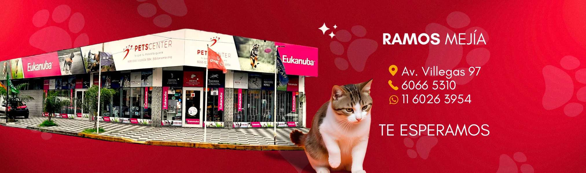 PETS CENTER: Alimento y Accesorios para Mascotas Sucursal Ramos Mejía ubicada en Tomás Justo Villegas 97