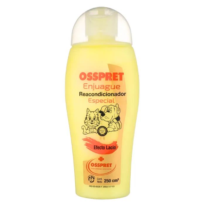 Enjuague Reacondicionador Especial para Perros y Gatos OSSPRET | 250 ml