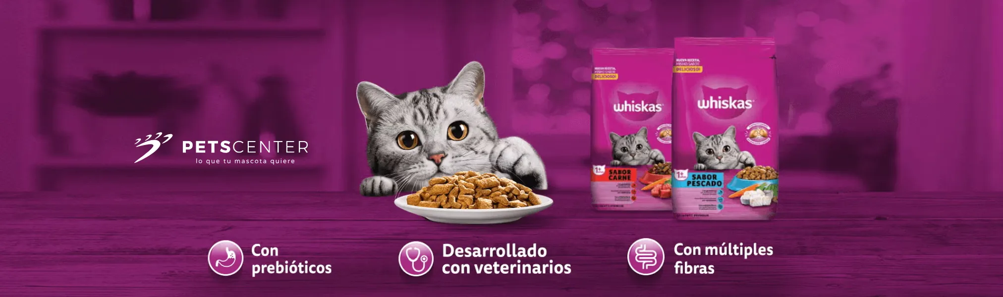 Whiskas Marca Disponible en PETS CENTER