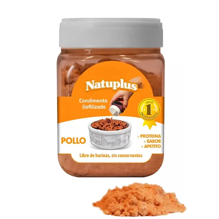 Natuplus Condimento de Pollo para Perros, Gatos y Hurones y Erizos | 250 ml