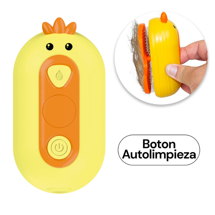 Cepillo con Vapor y Cardina Beepaw Groom-E