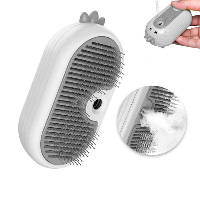 Cepillo con Vapor y Cardina Beepaw Groom-E