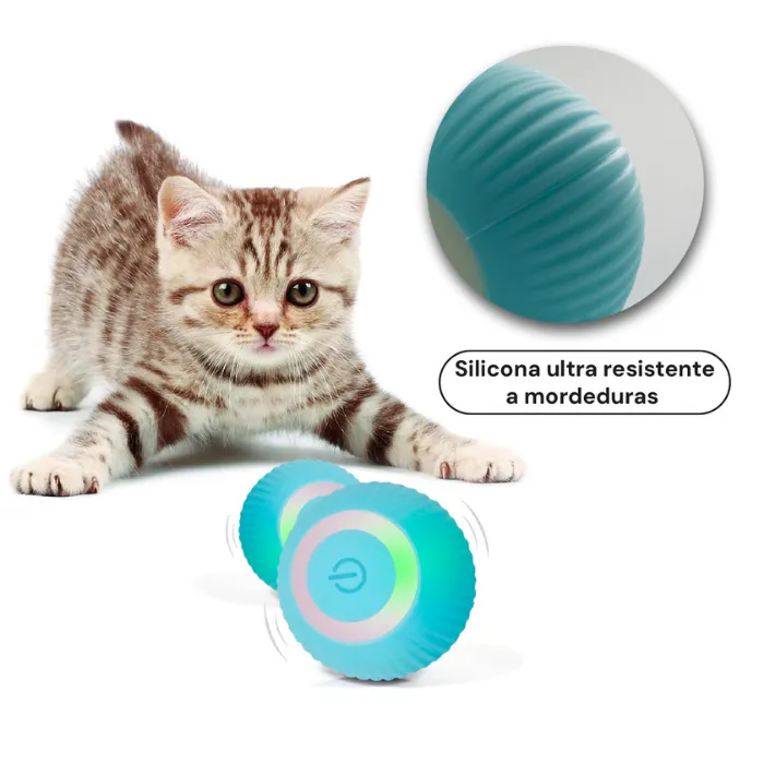 Pelota Inteligente para Gatos Beepaw Ball-E | Rosa o Celeste