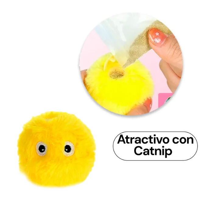 Pelota Peluche con Sonido y Luces Beepaw Crick-E | Amarillo