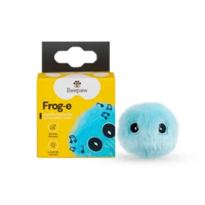 Pelota Peluche con Sonido y Luces Beepaw Frog-E | Celeste