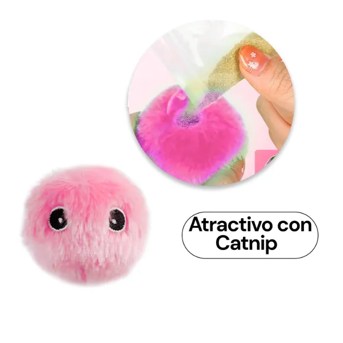 Pelota Peluche con Sonido y Luces Beepaw Bird-E | Rosa