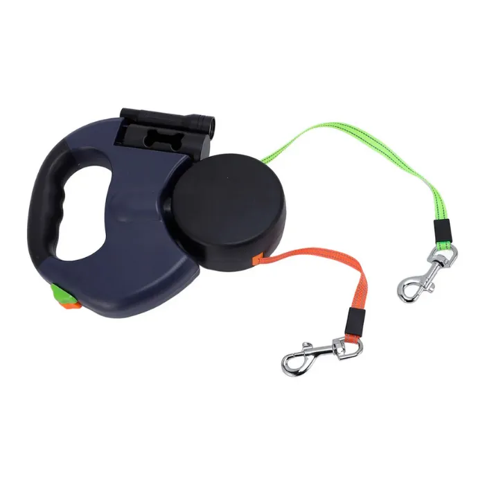 Correa Retráctil Doble con Rotación Beepaw | 3 mts | Azul o Roja