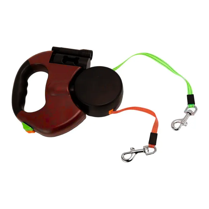 Correa Retráctil Doble con Rotación Beepaw | 3 mts | Azul o Roja