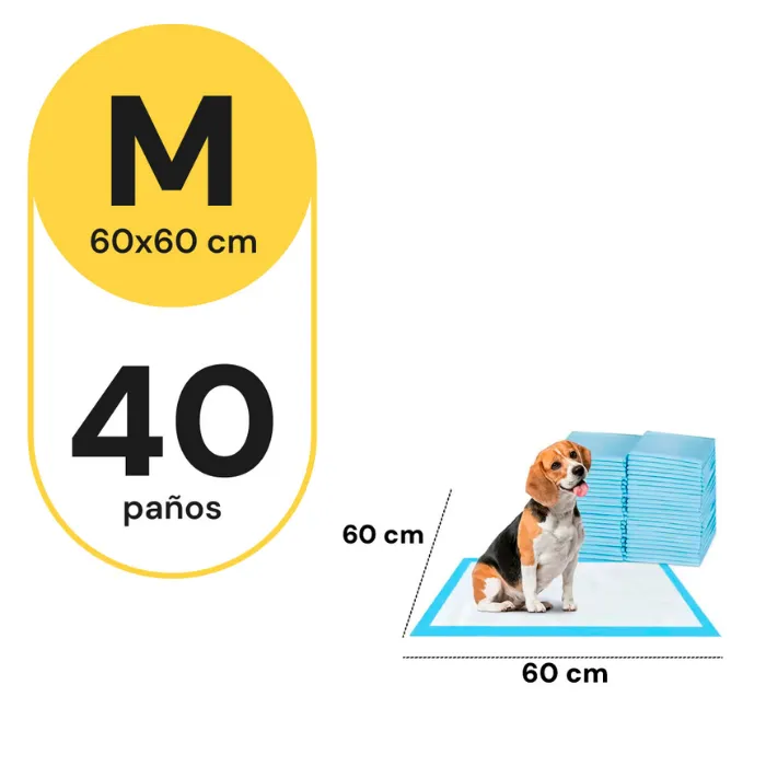 Paño Sanitario de Entrenamiento para Perro Beepaw | Medium (60 x 60 cm)