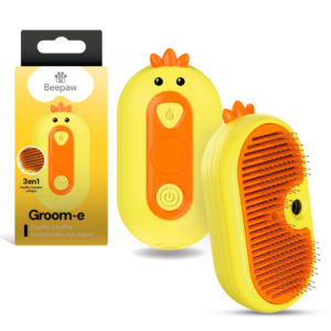 Cepillo con Vapor y Cardina Beepaw Groom-E