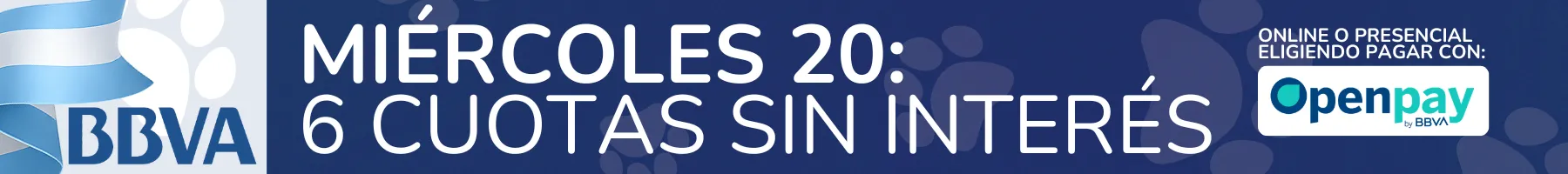 6 cuotas sin interés con BBVA miércoles 20 de mayo del 2026