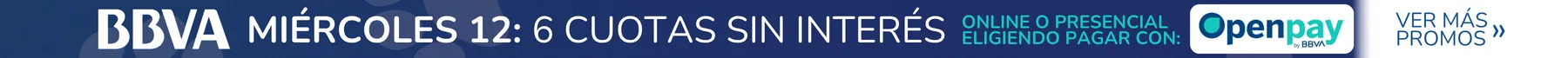 6 cuotas sin interés con BBVA