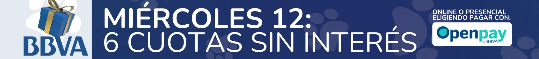 6 cuotas sin interés con BBVA