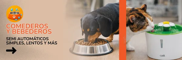 Comederos y bebederos disponibles en PETS CENTER