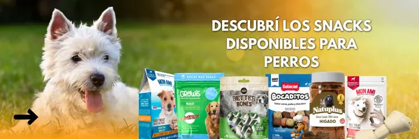 Snacks de perro disponibles en PETS CENTER